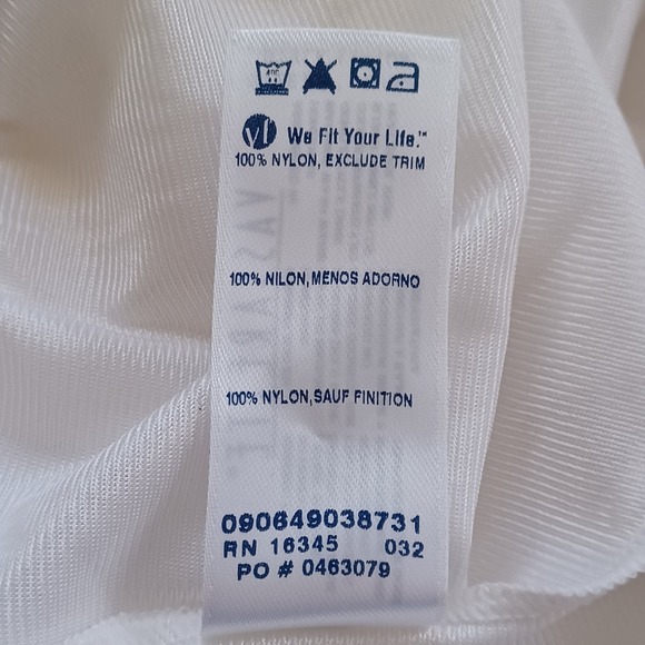 Vassarette White Ice Signature Lace Half Slip 28 Inch Length Size L NWT Classic - Picture 8 of 8